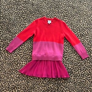 Milly Minis Size 10 Colorful Kids Sweater Dress